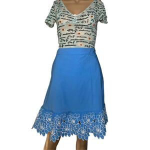 Moschino Love flower cotton skirt